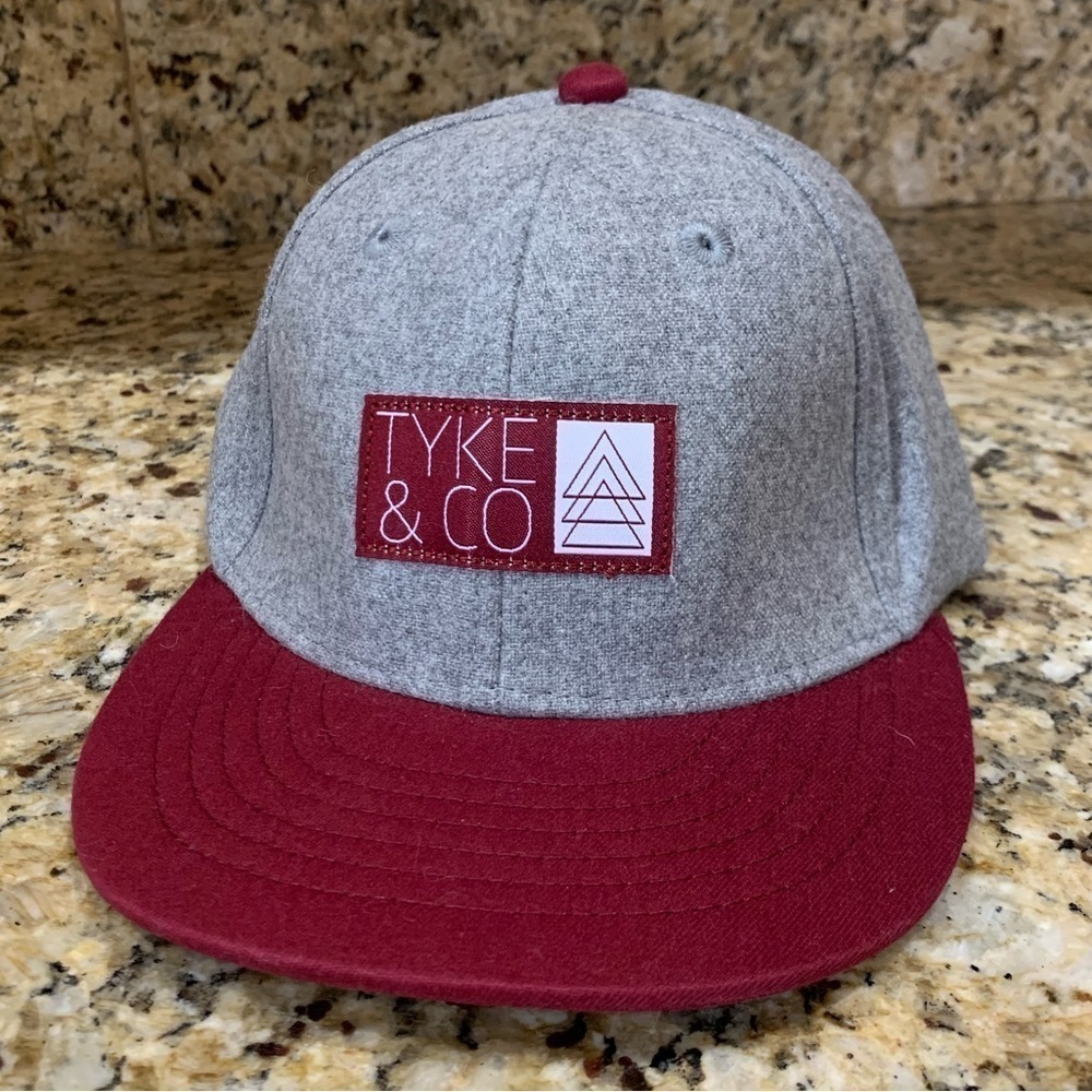 Tyke & Co Infant SnapBack Baseball Hat (6 Months- 3 Years) Grey And Red
